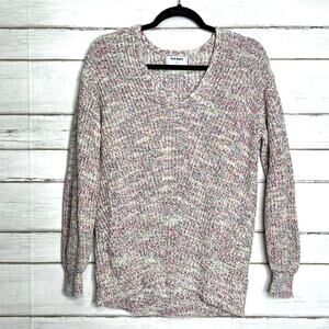 Old Navy Multi Color Knit V Neck Sweater Size Medium